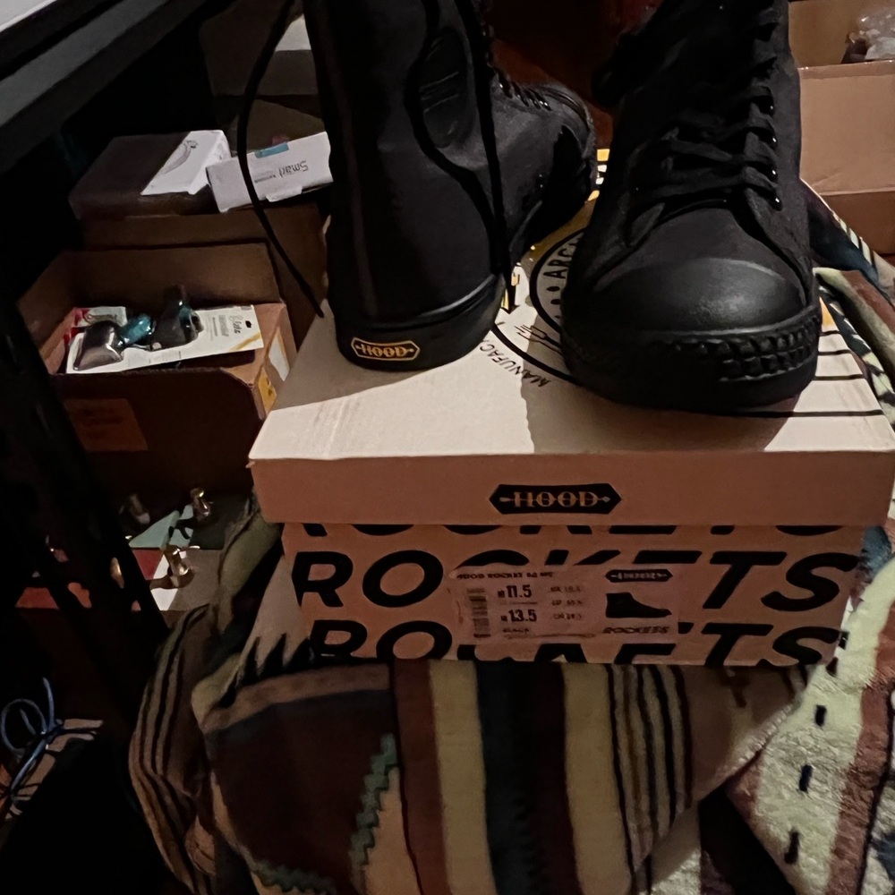 Hood by Air Black Athletic Shoes